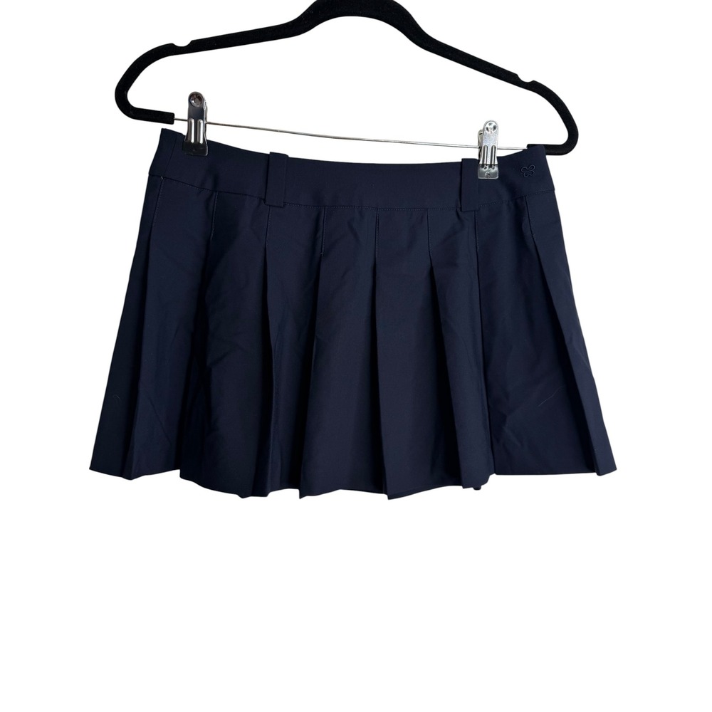 Aritzia Sunday Best Navy Blue Pleated Mini Skirt Size 0 Preppy Schoolgirl Skort